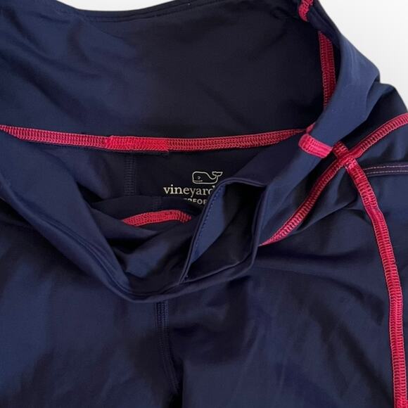 Vineyard Vines Performance Women's Navy & Blue Pink Capri Leggings Size Small - Picture 10 of 14